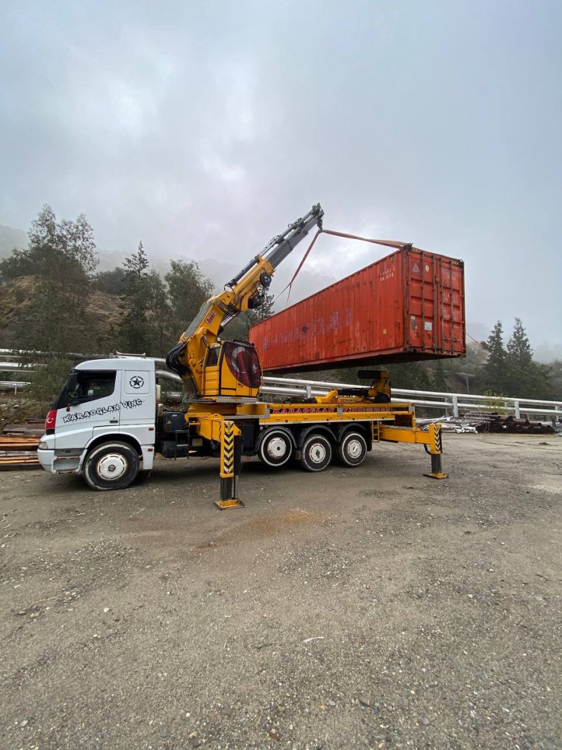 Denizli Mobil Vinç İle Konteyner Taşıma